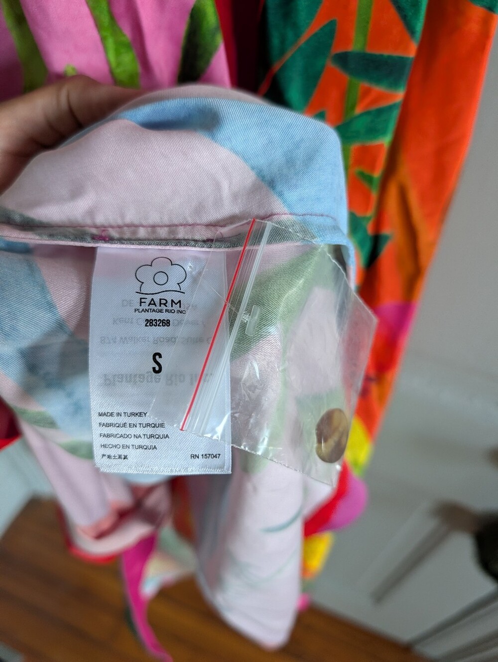 Farm Rio Double Scarves Dress - S Small - Picture 8 of 9